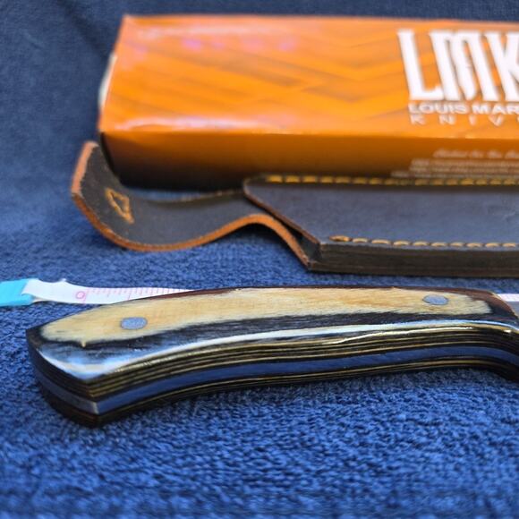 Hunting Bowie Knife 12.75 Inch Custom Forged Damascus Blade LMK Knives #9694 - Picture 3 of 7